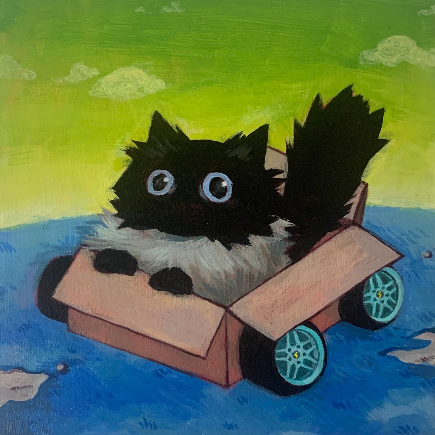 Box Car Noodle air freshener, friendly noodles, roadtrip, car scent, cat, fluffy, cedar, patchouli, sandalwood, star anise, white musk